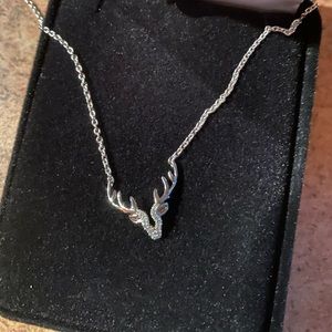 Real Diamond Antler Necklace